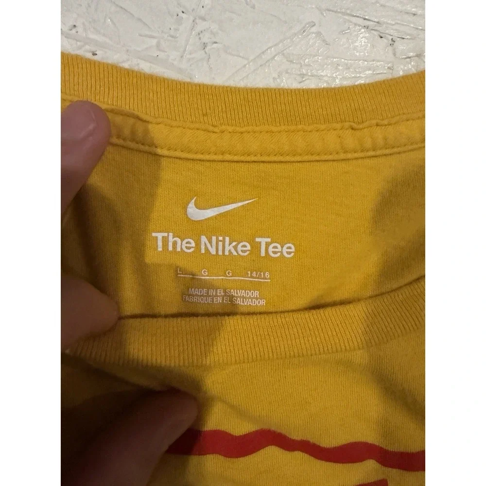 Nike Kansas‎ City Chiefs Short Sleeve Shirt Youth Boys Large Yellow NFL Football